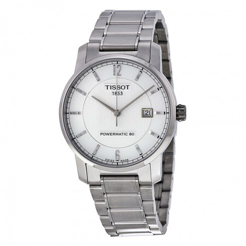 Tissot T-Classic Automatic Silver Dial Titanium Men's Watch T0874074403700 watches