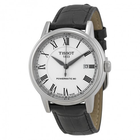 Tissot T-Classic Carson White Dial Black Leather Men's Watch T0854071601300 watches