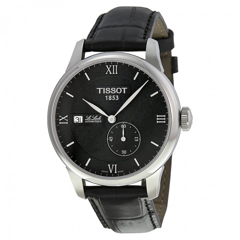 Tissot T-Classic Le Locle Black Dial Black Leather Men's Men's Watch T0064281605800 watches