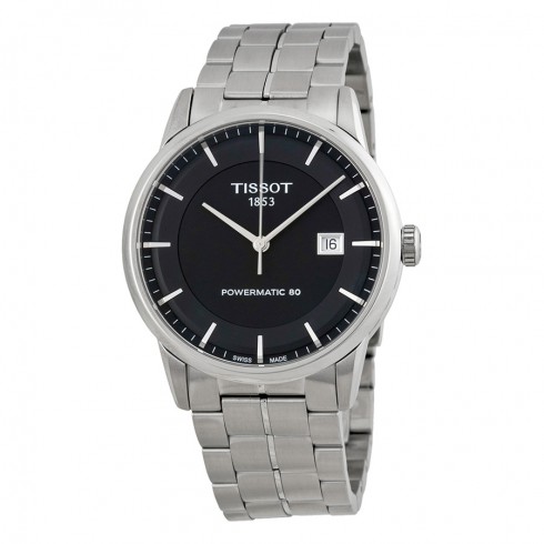 Tissot T-Classic Powermatic 80 Automatic Black Dial Stainless Steel Men's Watch T0864071105100 watches