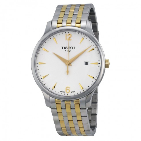 Tissot T-Classic Tradition White Dial Two-tone Men's Watch T0636102203700 watches