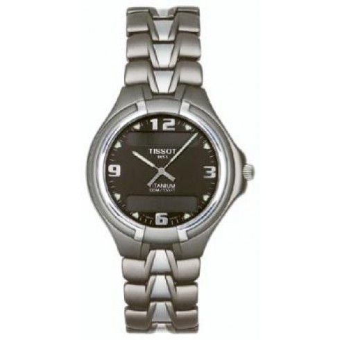 Tissot Titanium Analog/Digital Multifunction Black Men's Watch T65.7.488.61 watches