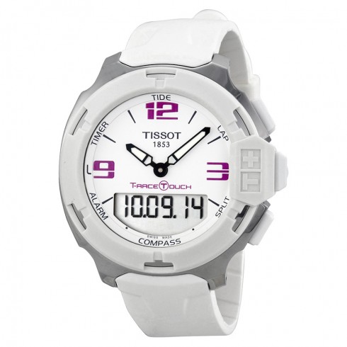 Tissot T-Race Analog Digital White Rubber Unisex Watch T0814201701700 watches