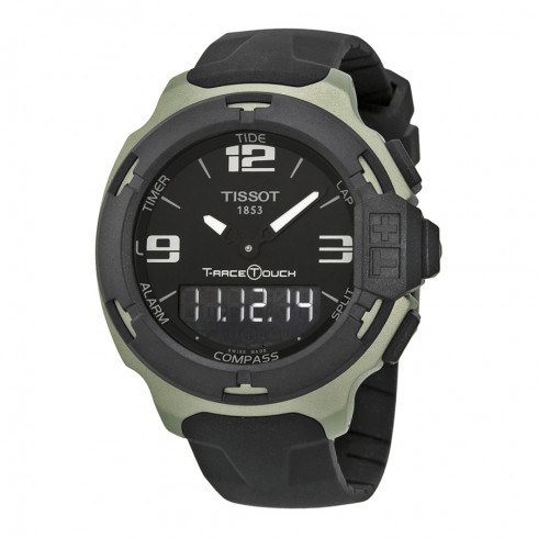Tissot T-Race Touch Black Dial Black Rubber Men's Watch T0814209705701 watches