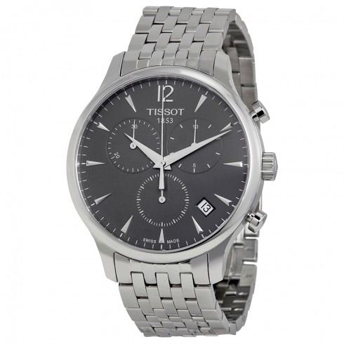 Tissot Tradition Chronograph Charcoal Dial Men's Watch T063.617.11.067.00 watches
