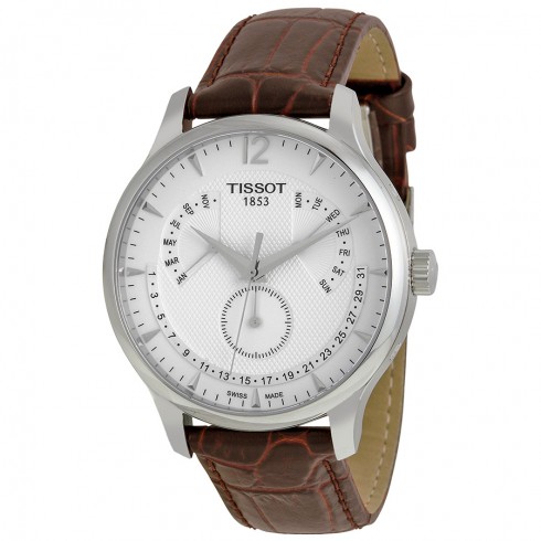 Tissot Tradition Silver Dial Stainless Steel Case Men's Watch T0636371603700 watches