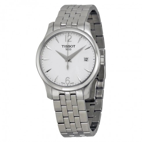 Tissot Tradition Silver Dial Stainless Steel Ladies Watch T0632101103700 watches