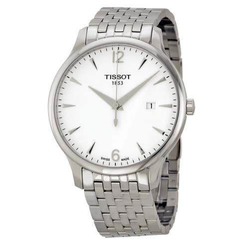 Tissot Tradition Silver Dial Stainless Steel Men's Watch T0636101103700 watches