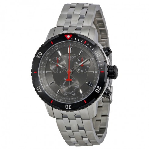 Tissot T-Sport PRS200 Chronograph Black Textured Dial Men's Watch T0674172105100 watches