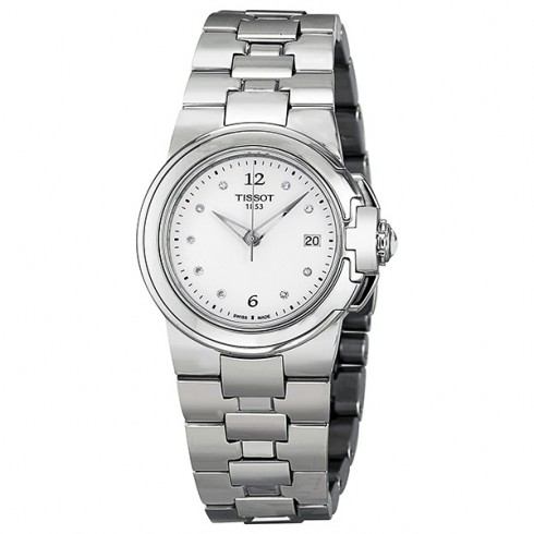 Tissot T-Sport White Dial Diamond Markers Ladies Watch T0802101101600 watches