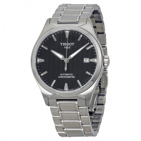 Tissot T-Tempo Automatic Black Dial Stainless Steel Men's Watch T0604081105100 watches