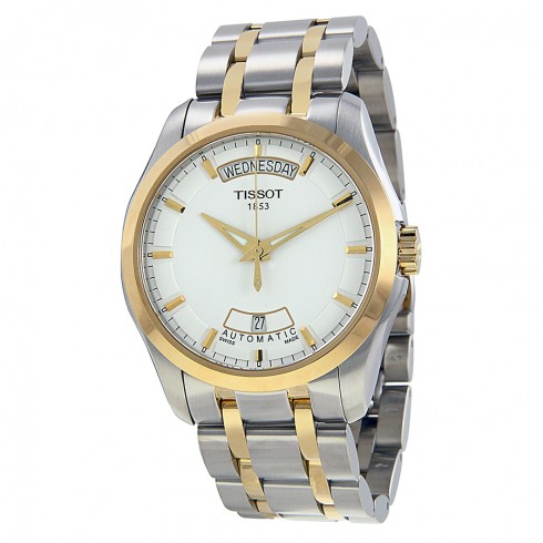 Tissot T-Trend Couturier White Dial Two-tone Men's Watch T0354072201100 watches