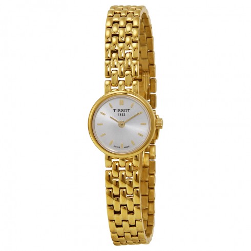 Tissot T-Trend Lovely Silver Dial Gold-plated Ladies Watch T0580093303100 watches