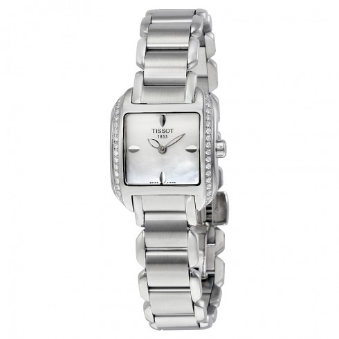 Replica Tissot T-Wave Mother of Pearl Dial Stainless Steel Ladies Watch T02138571 Watch
