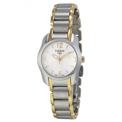 Tissot T-Wave Mother of Pearl Dial Two-tone Ladies Watch T0232102211700 watches