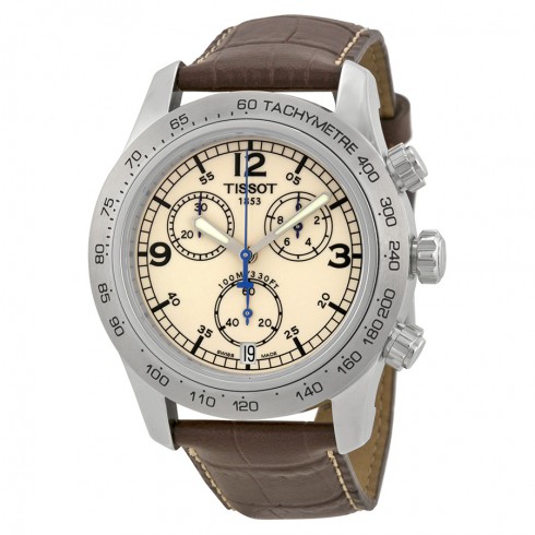 Tissot V8 Steel Chronograph Brown Men's Watch T36.1.316.72 watches