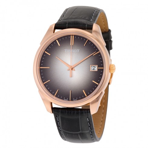 Tissot Vintage Black Dial Black Leather Men's Watch T9204107606100 watches