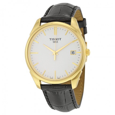 Tissot Vintage White Dial Black Leather Men's Watch T920.410.16.011.00 watches