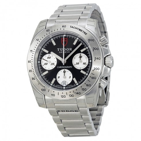 Tudor Chronograph Black Dial Stainless Steel Watch 20300-BKSSS watches