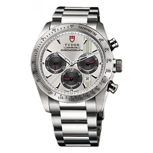 Tudor Fastrider Silver Dial Chronograph Stainless Steel Men's Watch 42000-SVSSS watches