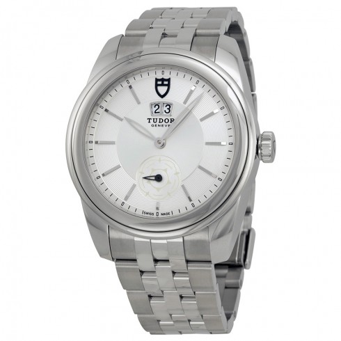 Tudor Glamour Mechanical Silver Dial Stainless Steel Watch 57000-SVSS watches