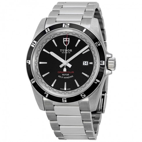 Tudor Grantour Black Dial Stainless Steel Men's Watch 20500N-BKSSS watches