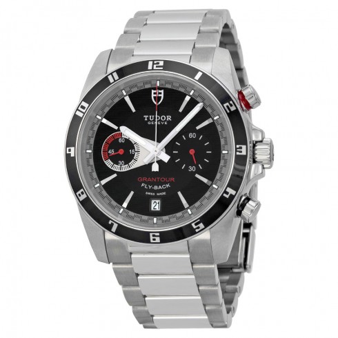 Tudor Grantour Flyback Black Dial Chronograph Men's Watch 20550N-BKSS watches