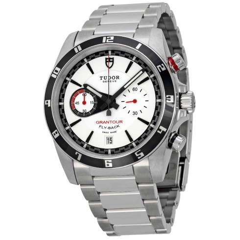 Tudor Grantour Fly-back White Dial Stainless Steel Men's Watch 20550N-WSS watches