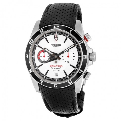 Tudor Grantour White Dial Black Leather Men's Watch 20550N-WMCPL watches