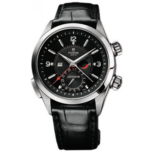 Tudor Heriatge Advisor Black Dial Leather Men's Watch 79620TN-BKLS watches