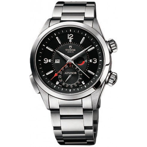 Tudor Heriatge Advisor Black Dial Stainless Steel Men's Watch 79620TN-BKSS watches