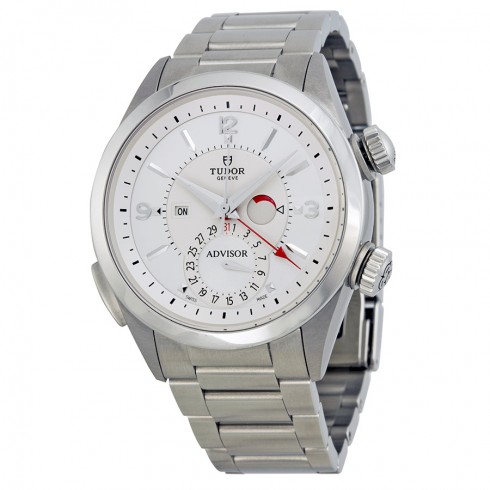 Tudor Heritage Advisor Silver Dial Stainless Steel Men's Watch 79620T-95740 watches