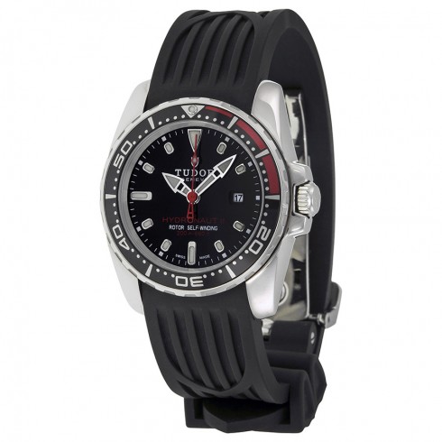 Tudor Hydronaut II Black Dial Black Rubber Ladies Watch 24060N-BKSBKRS watches
