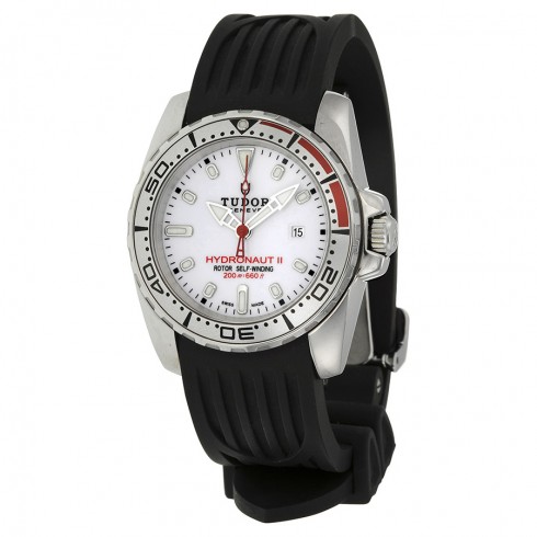 Tudor Hydronaut II White Dial Black Rubber Ladies Watch 24060-WSBKRS watches