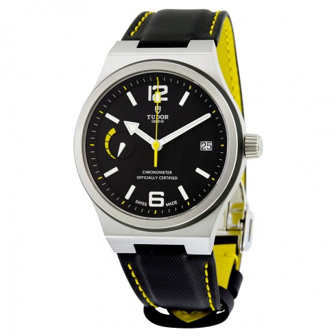 Tudor North Flag Automatic Black Dial Black Leather Men's Watch 91210NBKLS watches