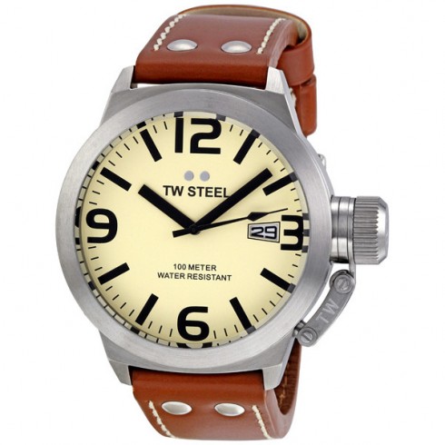 TW Steel Canteen 45 MM Ivory Dial Men's Watch TW1 watches