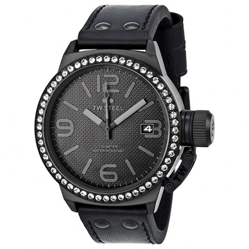 TW Steel Canteen 45mm Black Dial Black PVD Unisex Watch TW912 watches