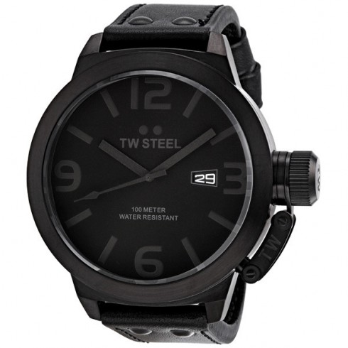 TW Steel Canteen 50 MM Cool Black Quartz Men's Watch TW822 watches