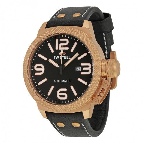 TW Steel Canteen Black Dial 50MM Automatic Men's Watch TWA959 watches