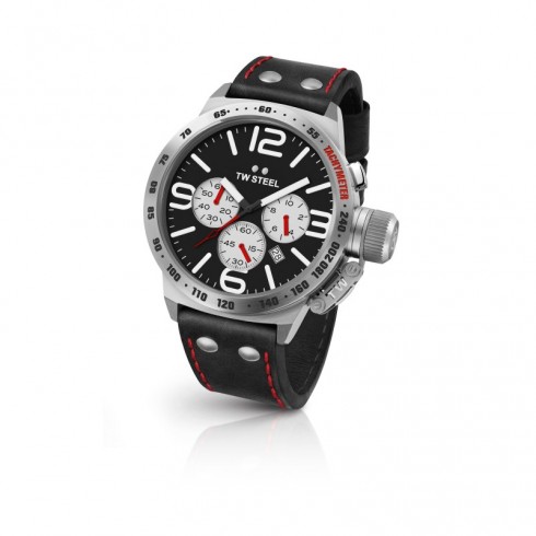 TW Steel Canteen Black Dial Men's Chronograph Watch CS7 watches