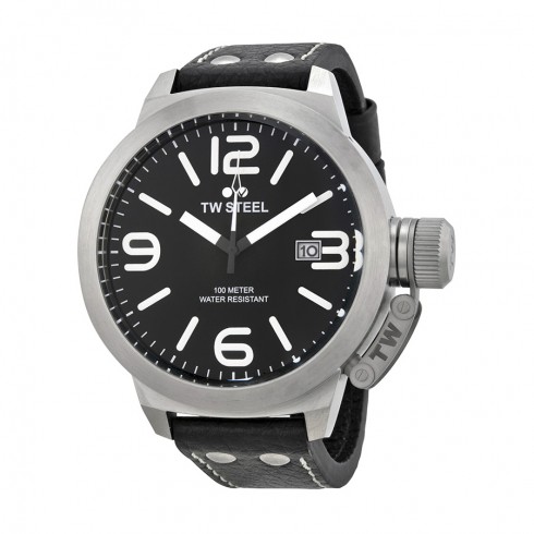 TW Steel Canteen Black Dial Stainless Steel Men's Watch TW22 watches