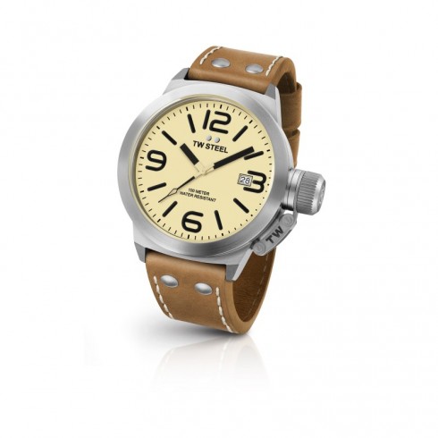 TW Steel Canteen Cream Dial Men's Casual Watch CS11 watches