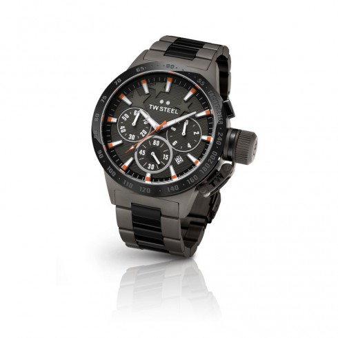 TW Steel Canteen Dark Grey Dial Men's Chronograph Watch TW313 watches