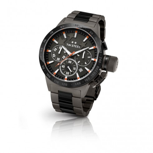 TW Steel Canteen Dark Grey Dial Men's Chronograph Watch TW314 watches