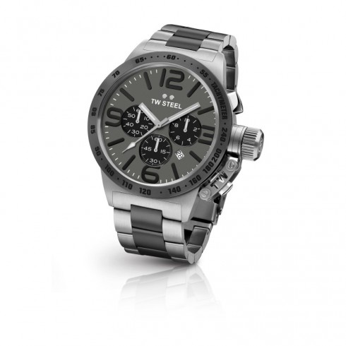 TW Steel Canteen Dark Titanium Dial Men's Chronograph Watch CB204 watches