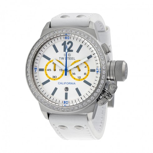 Replica TW Steel CEO California Chronograph White Dial Ladies Watch CE1043 Watch