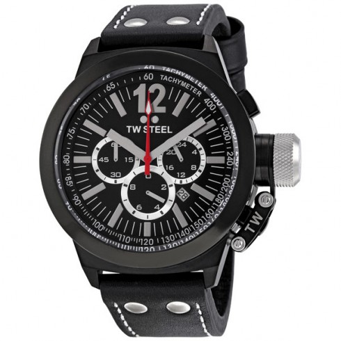 TW Steel CEO Canteen 45 MM Black Dial Chronograph Men's Watch CE1033 watches