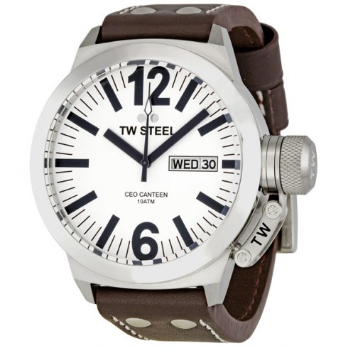 TW Steel CEO Canteen 45 MM White Dial Men's Watch CE1005 watches
