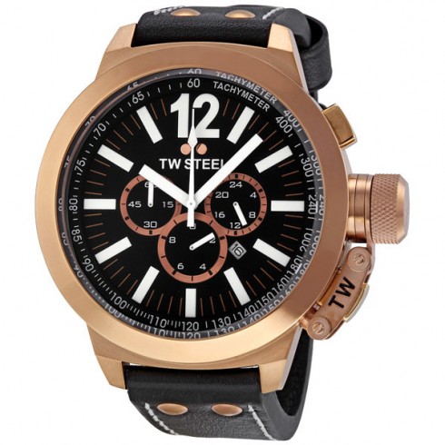 TW Steel CEO Canteen 50 MM Black Dial Chronograph Men's Watch CE1024 watches