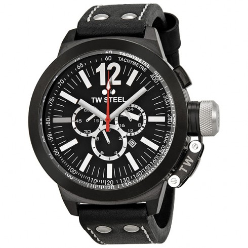 TW Steel CEO Canteen 50 MM Black Dial Chronograph Men's Watch CE1034 watches